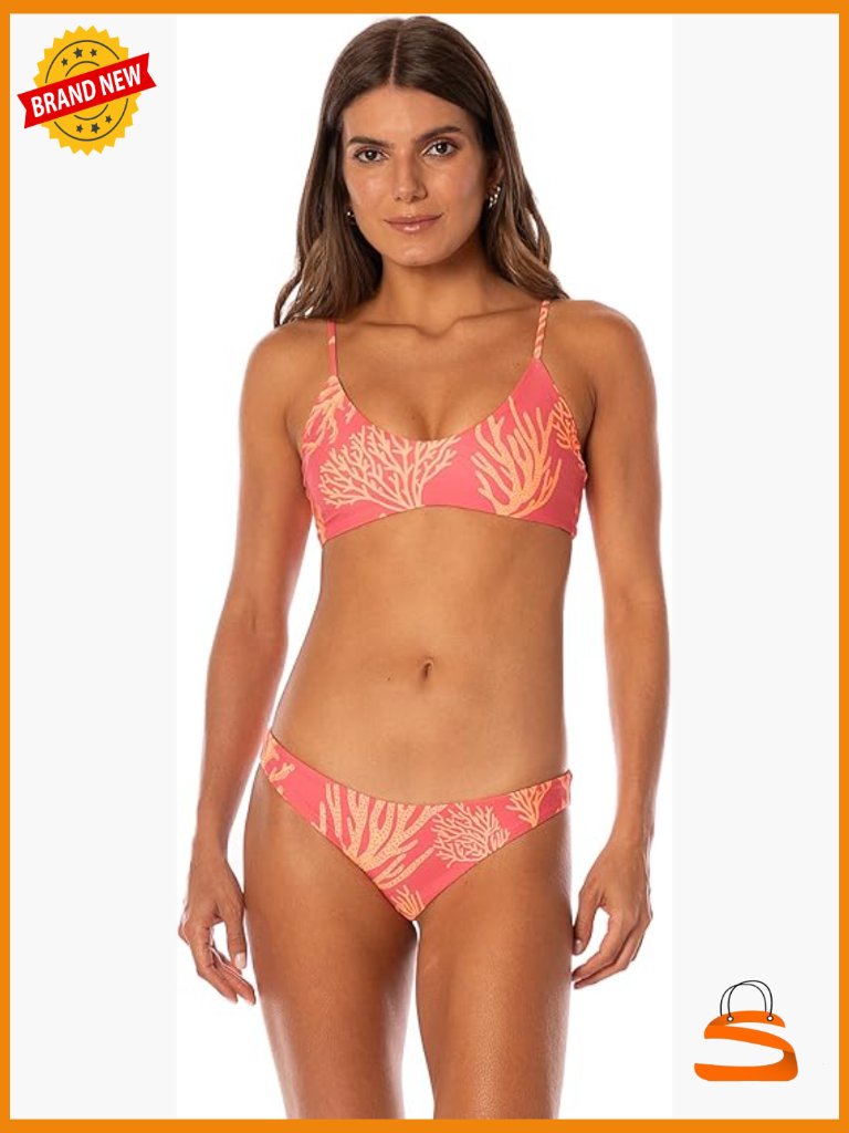 Reversible Bikini Top Bralette Adjustable Straps Small Polyester Blend